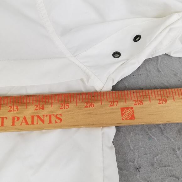 Gap Jacket Mens XL White Summit Anorak Hooded Pullover Nylon Windbreaker Vent - Picture 10 of 14